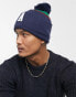 Фото #4 товара ASOS Actual bobble beanie in collegiate stripe