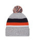 Men's Heather Gray Chicago Bears Cuffed Knit Hat with Pom