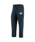 ფოტო #4 პროდუქტის Men's Navy, Heathered Charcoal Distressed BYU Cougars Meter Long Sleeve T-shirt and Pants Sleep Set