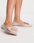 Фото #3 товара ASOS DESIGN – Lake – Spitze Ballerinas in glitzerndem Rosa mit Zierschleife