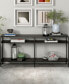 Фото #6 товара Sivil 64" Console Table with Shelves