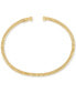 ფოტო #3 პროდუქტის Polished Coil Tubogas Cuff Bangle Bracelet in 14k Gold