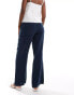 Фото #2 товара Superdry Linen low rise pants in dress blue