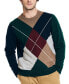 Фото #1 товара Men's Argyle Crewneck Sweater