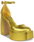 ფოტო #1 პროდუქტის Women's Bailey Two-Piece Ankle-Strap Platform Pumps