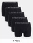 Фото #1 товара Polo Ralph Lauren 5 pack trunks in black with logo waistband