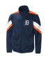 Men's Navy Detroit Tigers Earned Run Full-Zip Jacket