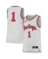 ფოტო #2 პროდუქტის Youth Boys and Girls #1 White Ohio State Buckeyes Throwback Team Replica Basketball Jersey