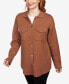 Фото #4 товара Petite Solid Shacket Shirt Jacket