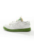 Nike Dunk Jumbo trainers in off white and green