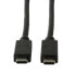 LogiLink CU0128 - 0.5 m - USB C - USB C - USB 3.2 Gen 2 (3.1 Gen 2) - 10000 Mbit/s - Black