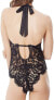 Bluebella 259685 Womens Natalia Floral Lace Bodysuit Black Size M