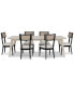 Фото #2 товара Laguna 7pc Dining Set (Table + 6 Cane Back Chairs)