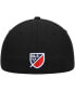 Фото #5 товара Men's Black New York Red Bulls Primary Logo Low Profile 59FIFTY Fitted Hat