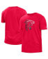 ფოტო #1 პროდუქტის Men's Red Atlanta Falcons 2022 Sideline Ink Dye T-shirt