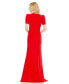 Фото #2 товара Women's Ieena Plunge Neck Puff Sleeve Cut Out Gown