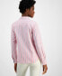 ფოტო #2 პროდუქტის Women's Striped Roll-Tab-Sleeve Button-Front Shirt