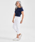 Фото #2 товара Petite High-Rise Cuffed Capri Jeans, Created for Macy's