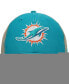 Men's Aqua Miami Dolphins Flagship MVP Snapback Hat Голубой - фото #3