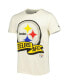 Фото #3 товара Футболка мужская New Era Pittsburgh Steelers Sideline Chrome (цвет - кремовый)