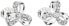 Серебряные серьги с цирконием белый бантик 11095.1