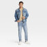 Фото #2 товара Men's Slim Fit Jeans - Goodfellow & Co Light Wash 38x30