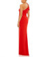 ფოტო #7 პროდუქტის Women's Bow One Shoulder Evening Gown