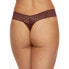 Hanky Panky 253260 Womens Logo To Go Low Rise Thong Underwear Hickory Size OS