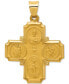 14k Gold Charm, Four-Way Medal
