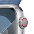Apple Watch Series 9 Aluminium Silber"Silber 41 mm One Size (130-200 mm Umfang) Winterblau GPS + Cellular