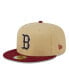 ფოტო #3 პროდუქტის Men's Vegas Gold, Cardinal Boston Red Sox 59FIFTY Fitted Hat