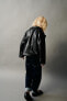 Фото #4 товара Куртка в байкерском стиле из искусственной кожи ZARA