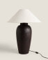 Ceramic linen table lamp