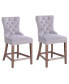 Julia Velvet Bar Stools, Set of 2