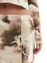 Something New X Art Gallery lettuce edge mini skirt co-ord in cloud and cupid mix print M - фото #5