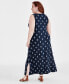 Фото #2 товара Plus Size Printed Sleeveless Maxi Dress, Created for Macy's