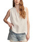 ფოტო #1 პროდუქტის Women's Cotton Sleeveless Popover Shirt