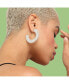 Фото #3 товара Women's Silver Contemporary Drop Earrings