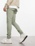 ASOS DESIGN spray on chinos in khaki