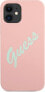 Guess Etui Guess GUHCP12SLSVSPG Apple iPhone 12 mini różowo zielony/green pink hardcase Silicone Vintage