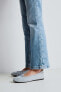 Фото #6 товара Укороченные расклешенные джинсы ZARA