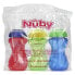 Фото #1 товара Nuby, Clik-it FlexStraw Cup, для детей от 12 месяцев, для мальчиков, 3 шт. В упаковке, 300 мл (10 унций)