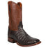 Tony Lama Canyon Caiman Square Toe Cowboy Mens Brown Dress Boots TL5251