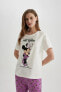Fall In Love Disney Mickey Minnie Regular Fit Kısa Kollu 2li Takım B6192ax24sp