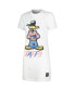 Фото #3 товара Women's Daffy Duck White Looney Tunes Jersey T-shirt Dress