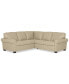 Фото #1 товара Orid 2-Pc. "L"-Shaped Leather Roll Arm Sectional , Created for Macy's