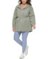 Фото #5 товара Plus Size Zip-Front Long-Sleeve Hooded Parka