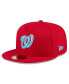 Фото #1 товара Men's Red Washington Nationals 2024 Father's Day 59FIFTY Fitted Hat