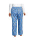 Фото #2 товара Women's Plus Size Print Flannel Pajama Pants