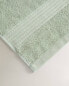 Cotton bordered bath towel